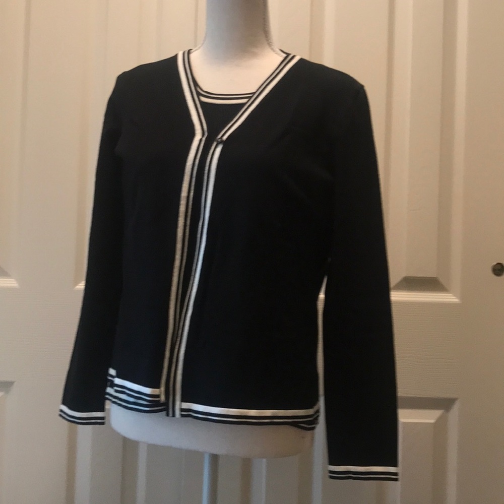 Talbots Collection, black sweater set